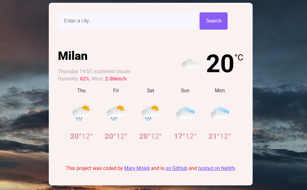 Weather Forecast Preview